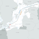 Map of Nord Stream pipelines